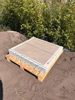 6x 100 x 100 konkrete beige keramische tegel, Tuin en Terras, Ophalen, Keramiek, Nieuw, 5 tot 10 m²