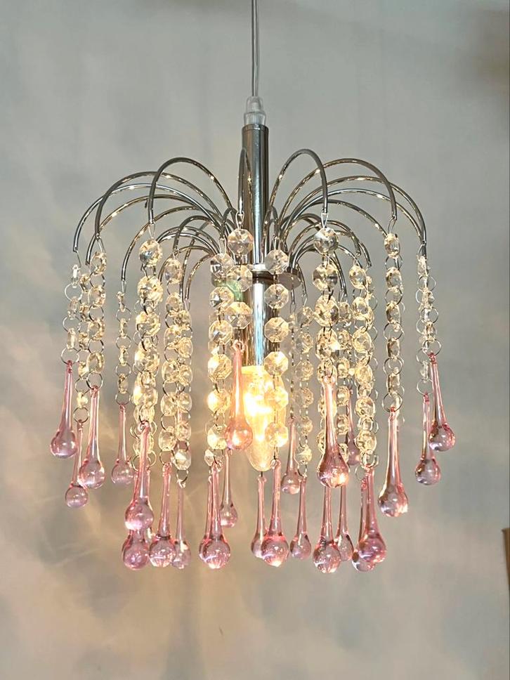 3 Beschikbaar murano groene druiven kroonluchters hanglampen, Huis en Inrichting, Lampen | Kroonluchters, Glas, Ophalen of Verzenden