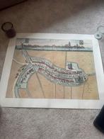 Oude stadskaarten Elfstedentocht 17e-eeuwse stijl, Ophalen