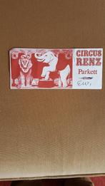 Circus/artikelen/kaartje Circus Renz-Berlin 1991 in Wijchen., Ophalen of Verzenden, Gebruikt