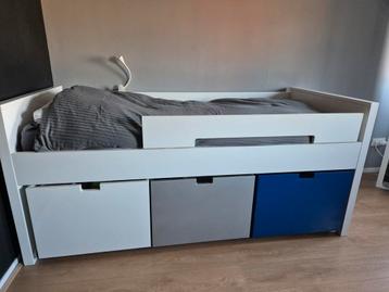 Bopita halfhoogslaper bed incl. grote lades