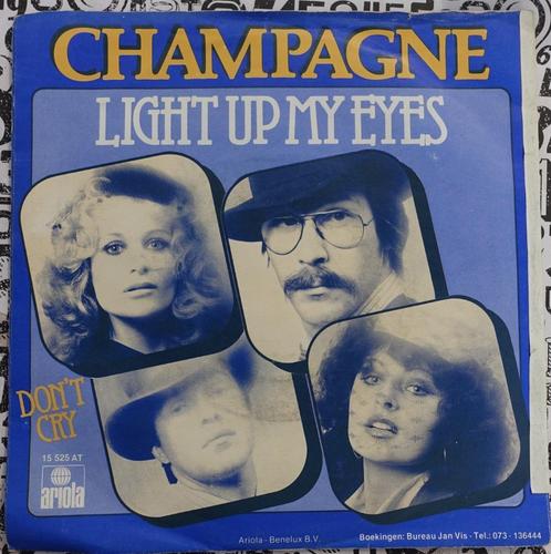 champagne - light up my eyes, Cd's en Dvd's, Vinyl Singles, Zo goed als nieuw, Single, 7 inch, Ophalen of Verzenden