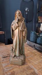 Antieke beeldje Sint Benoit Abbe, Antiek en Kunst, Ophalen of Verzenden