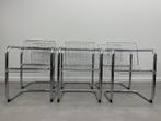 Set van 6 vintage draadstalen stoelen, Huis en Inrichting, Stoelen, Ophalen, Zo goed als nieuw