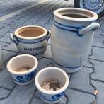 15 foto's, diverse spullen, Keulse potten, schrapmachine enz, Tuin en Terras, Ophalen, Gebruikt, Rond, Minder dan 25 cm