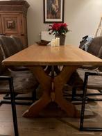 eettafel, Huis en Inrichting, Tafels | Eettafels, Ophalen, Gebruikt, Eikenhout, 50 tot 100 cm