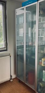 Ikea kast met glazen planken 80x37x200, Ophalen, Gebruikt