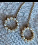 Elegante Oorbellen met Parels, Sieraden, Tassen en Uiterlijk, Oorbellen, Overige materialen, Hangers, Ophalen of Verzenden, Zo goed als nieuw