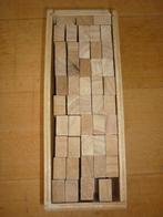 Houten blokken - blank hout - blokjes van 7,5 x 2,5 x 1 cm, Ophalen of Verzenden, Zo goed als nieuw, Overige typen