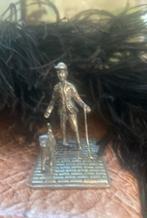 Zilver miniatuur “man met hond”, Ophalen of Verzenden, Zilver