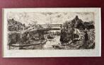 Ets 'de Brug' door Jacob Maris, Antiek en Kunst, Kunst | Etsen en Gravures, Ophalen of Verzenden
