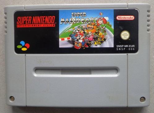 Super Mario Kart voor de Europese Super Nintendo, Spelcomputers en Games, Games | Nintendo Super NES, Gebruikt, Ophalen of Verzenden