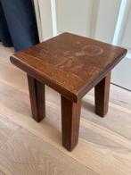 Houten Krukje / Bijzettafel, Ophalen of Verzenden, Gebruikt, Hout