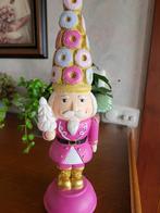 nieuw Daan Kromhout roze  houten notenkraker, Diversen, Kerst, Ophalen of Verzenden, Nieuw