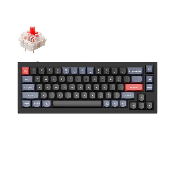 Keychron Q2 - Rode Switches - Gelube, Computers en Software, Toetsenborden, Zo goed als nieuw, Qwerty, Bedraad, Gaming toetsenbord