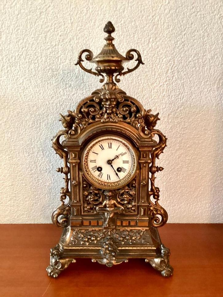 Juweeltje!! Schitterende antieke Gustav Becker schouwklok, Antiek en Kunst, Antiek | Klokken, Ophalen