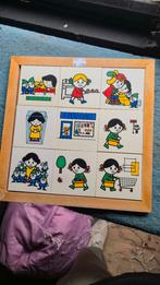 Vintage Houten Puzzel - Sprookjes Thema, 2 tot 4 jaar, Gebruikt, 10 tot 50 stukjes, Ophalen of Verzenden