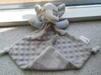 Knuffeldoek olifant merk Interbaby grijs velours met, Ophalen of Verzenden, Zo goed als nieuw, Olifant