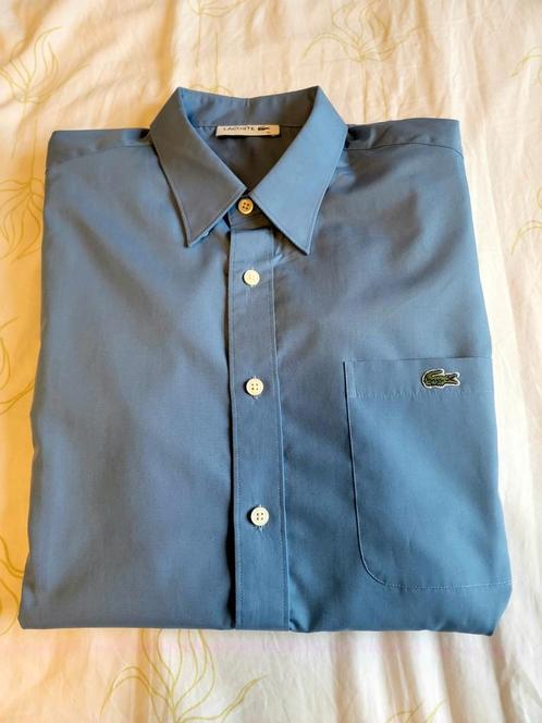 Beeldschoon, origineel, NIEUW, blauw Lacoste overhemd, XL, Kleding | Heren, Overhemden, Nieuw, Halswijdte 43/44 (XL), Blauw, Ophalen of Verzenden