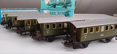 5 stuks Märklin 4040 H0 Blikken personenrijtuig van de DB., Hobby en Vrije tijd, Modeltreinen | H0, Gebruikt, Wagon, Wisselstroom