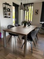 Eettafel met 4 stoelen, 50 tot 100 cm, 150 tot 200 cm, Gebruikt, Rechthoekig