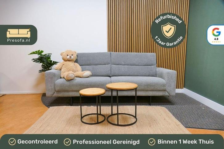 Rechte Bank 3 Zits Prominent T501 Grijs [Refurbished], Huis en Inrichting, Banken | Bankstellen, Zo goed als nieuw, Hoekbank, Driepersoons