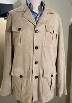 Lardini suede jas Oger, Ophalen of Verzenden, Zo goed als nieuw, Maat 48/50 (M), Bruin