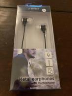 Metalen oordopjes met microfoon, Ophalen of Verzenden, Nieuw, In gehoorgang (in-ear)
