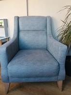 1x Comfortabele Fauteuils – Lichtblauw/Grijs, Huis en Inrichting, Fauteuils, Ophalen of Verzenden, Zo goed als nieuw, 75 tot 100 cm