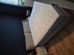 Ikea Sagesund bed met leirsund+vagstranda, Huis en Inrichting, Slaapkamer | Bedden, Ophalen, Wit, Tweepersoons, Zo goed als nieuw