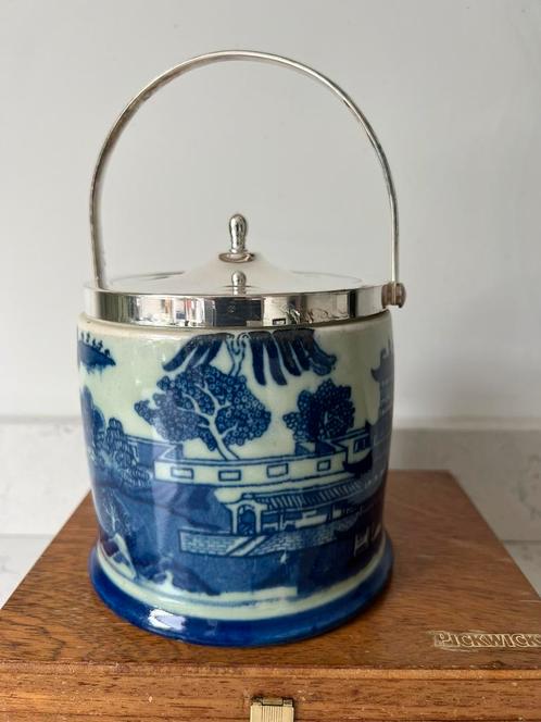 Biscuittrommel, koekjestrommel, Ironstone China., Antiek en Kunst, Antiek | Porselein, Ophalen of Verzenden