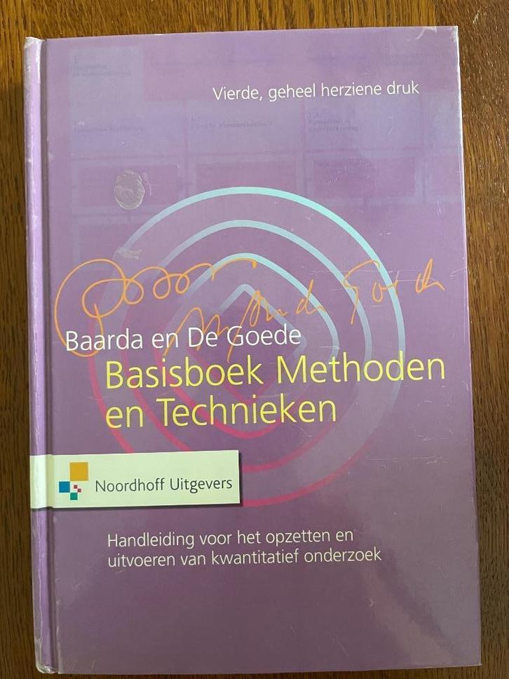 Basisboek Methoden en Technieken, Boeken, Studieboeken en Cursussen, Zo goed als nieuw, HBO, Beta, Ophalen of Verzenden
