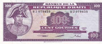 HAITI 100 GOURDOS MOOI BILJET beschikbaar voor biedingen