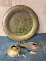 Antieke koperen voorwerpen. Met egyptische beelden, Antiek en Kunst, Ophalen