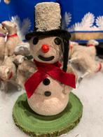 #Kerst kerst watten Sneeuwpop Decoratie, T, Ophalen of Verzenden, Zo goed als nieuw, N