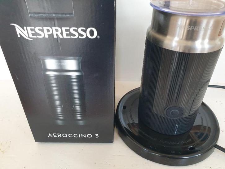 Aeroccino 3 - als NIEUW in doos - met base en receptenboekje, Witgoed en Apparatuur, Melkopschuimers, Zo goed als nieuw, Elektrische melkopschuimer