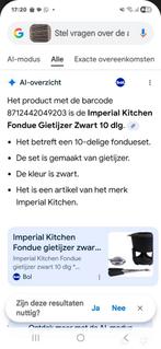 Zware smeedijzeren nieuwe fondue set, Ophalen of Verzenden, Nieuw