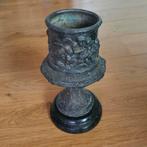 Antieke Bronzen Coupe met Reliëf 4531g, Ophalen of Verzenden, Brons