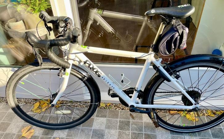 Kinder racefiets wit aluminium 9.3kg 11-14 jaar Frog 70, Fietsen en Brommers, Fietsen | Racefietsen, Zo goed als nieuw, Overige merken