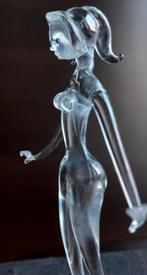 Art deco beeldje naakte vrouw Muse (glass sculpture), Ophalen of Verzenden