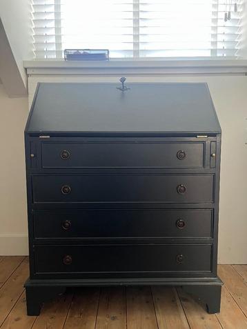 Stijlvolle zwarte secretaire / schrijftafel – 97x75x42,5 cm beschikbaar voor biedingen