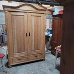 Brocante oude grenen demontabele kledingkast servieskast, Ophalen