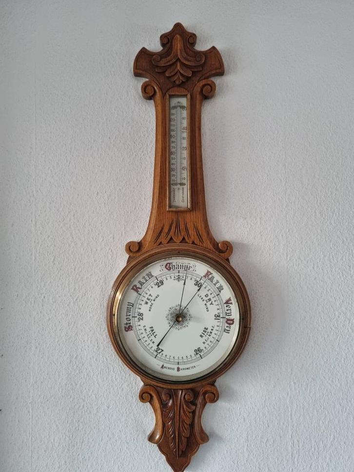Antieke Barometer - Decoratief Object, Antiek en Kunst, Antiek | Woonaccessoires, Ophalen of Verzenden