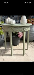Halfronde tafel, Huis en Inrichting, Tafels | Sidetables, Ophalen, Zo goed als nieuw, 25 tot 50 cm, Rechthoekig