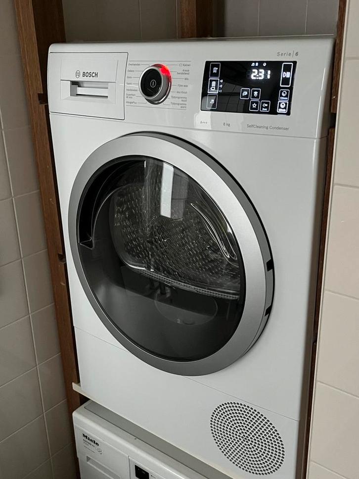 Clothes Dryer Bosch WTU87675NL, Witgoed en Apparatuur, Wasdrogers, Zo goed als nieuw, Condens, Voorlader, 6 tot 8 kg, Minder dan 85 cm