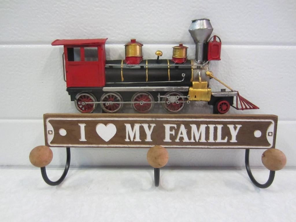 Kapstok locomotief, Huis en Inrichting, Woonaccessoires | Kapstokken, Nieuw, Wandkapstok, Minder dan 100 cm, Ophalen of Verzenden