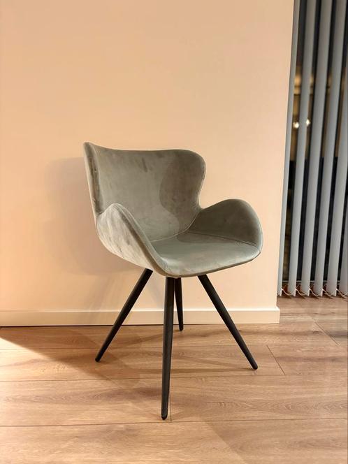 Eetkamerstoel velvet mintgroen nieuw uit voorraad, Huis en Inrichting, Stoelen, Nieuw, Vijf, Zes of meer stoelen, Metaal, Stof