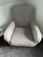 Fauteuil met grijze hoes, Huis en Inrichting, Fauteuils, Ophalen, Gebruikt, Minder dan 75 cm, 75 tot 100 cm