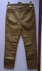 Massimo Dutti donker bruine broek 'wax' laagje 40 nr 47298, Maat 38/40 (M), ., Massimo Dutti, Ophalen of Verzenden