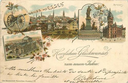 (701-250-017) Essen Litho, Verzamelen, Ansichtkaarten | Buitenland, Duitsland, Verzenden